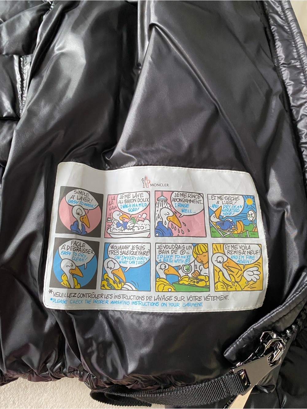 Women’s Moncler Black Shiny Quilted Down Puffer Jacket, - Picture 14 of 16